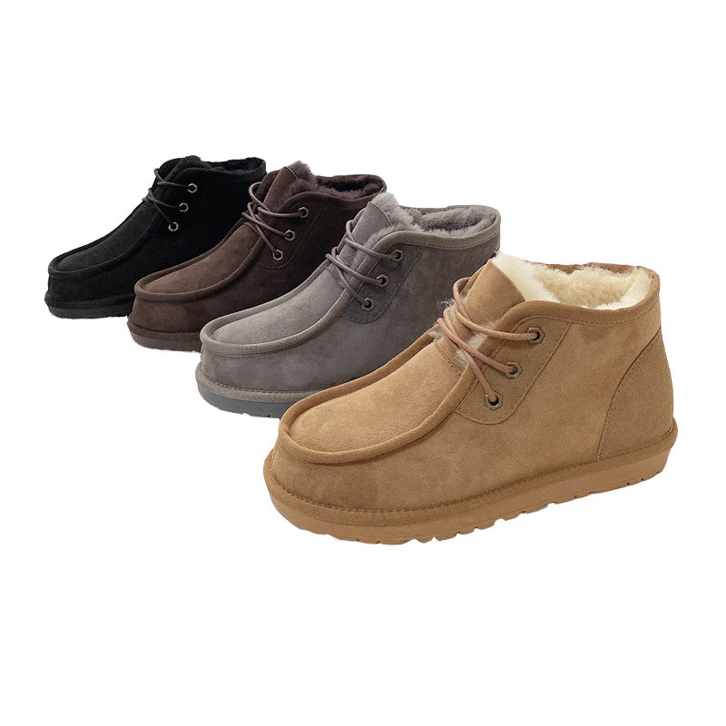 Men's Shell Winter Warm Genuine Wool Northeast Snow Boots