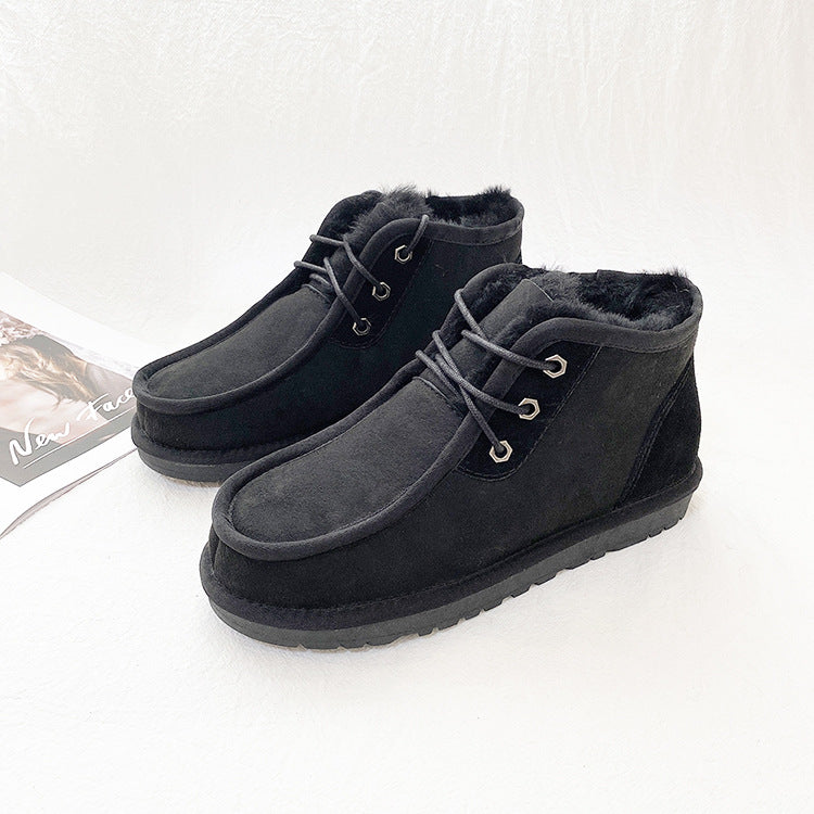 Men's Shell Winter Warm Genuine Wool Northeast Snow Boots