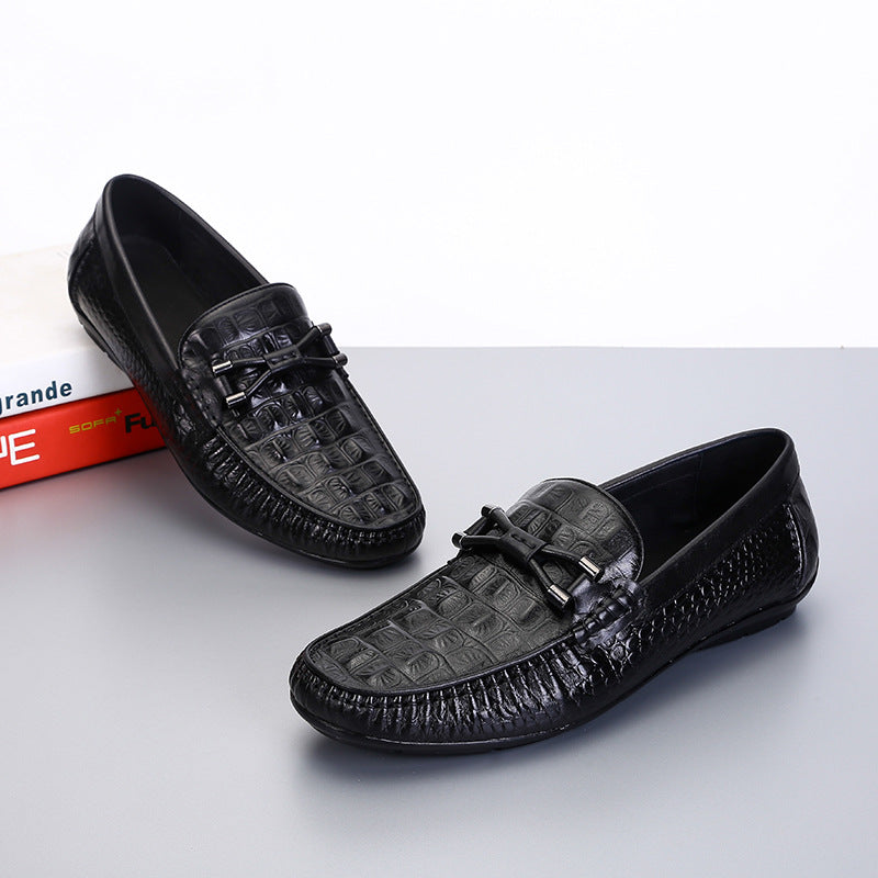 Men's Slip-on Low Cut Round Head Breathable Men's Shoes
