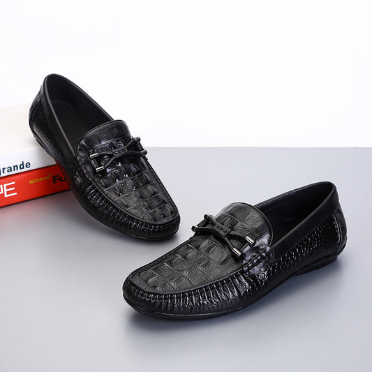 Men's Slip-on Low Cut Round Head Breathable Men's Shoes