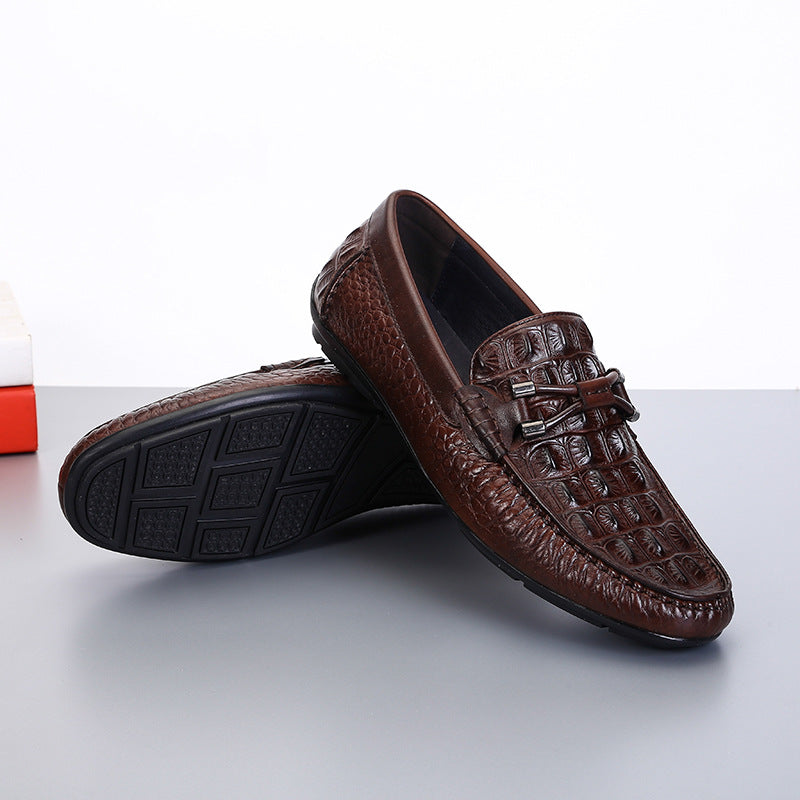 Men's Slip-on Low Cut Round Head Breathable Men's Shoes