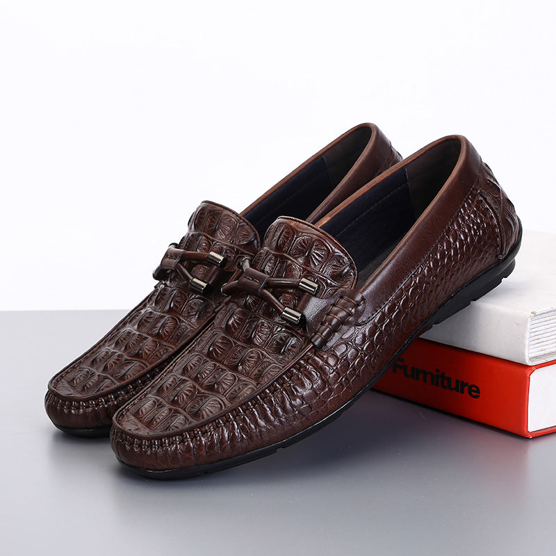 Men's Slip-on Low Cut Round Head Breathable Men's Shoes