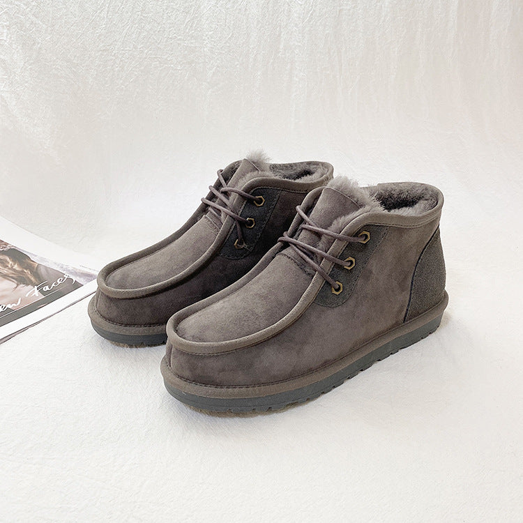 Men's Shell Winter Warm Genuine Wool Northeast Snow Boots