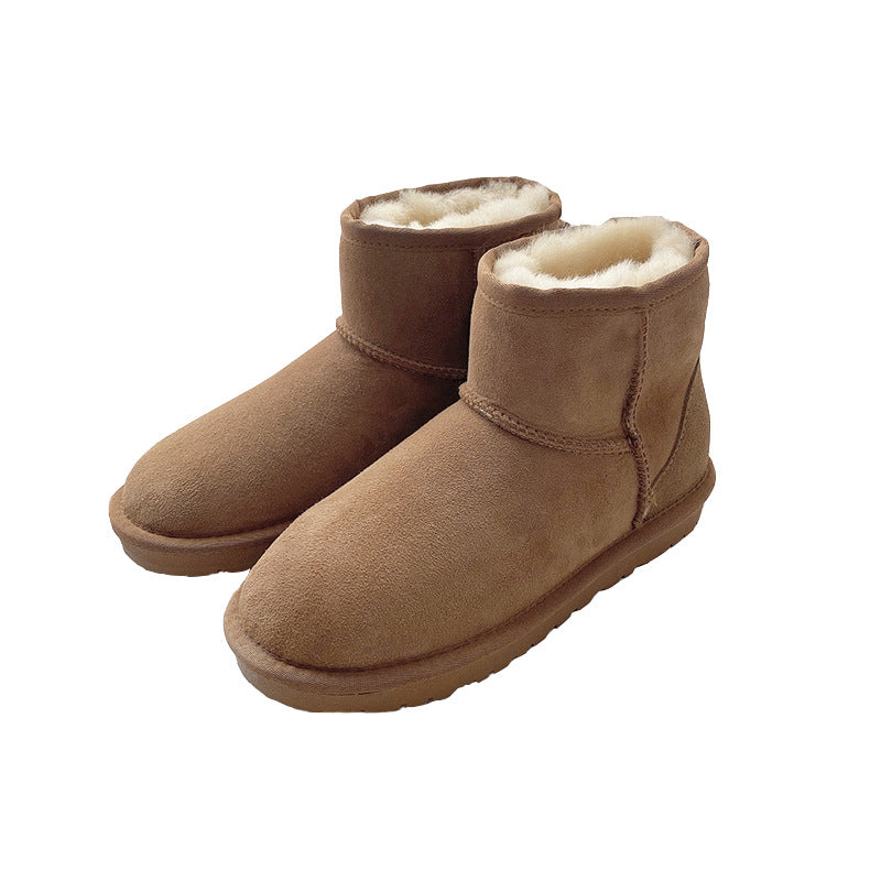 Women's Fur Short Winter Warm Thickening Wool Snow Boots