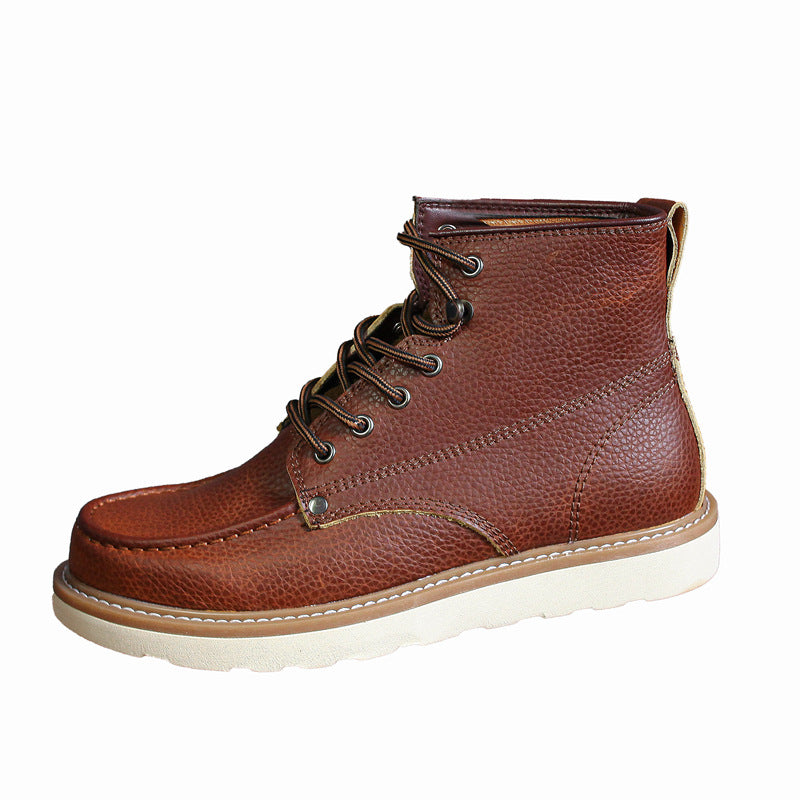 Men's Martin Cowhide Platform Vintage British Outdoor Boots