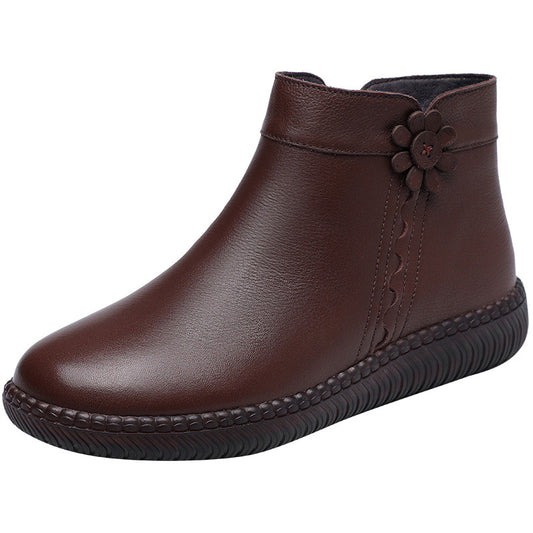 Women's Cotton Winter Warm Mom Booties Plus Size Women's Shoes