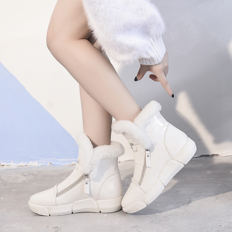Women's Thickened Veet Ankle Winter Cotton Oversized Snow Boots