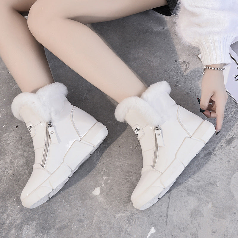 Women's Thickened Veet Ankle Winter Cotton Oversized Snow Boots
