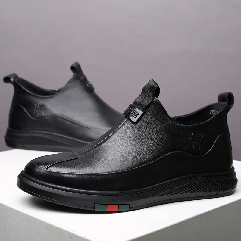 Men's Layer Cowhide Winter With Veet Trend Boots