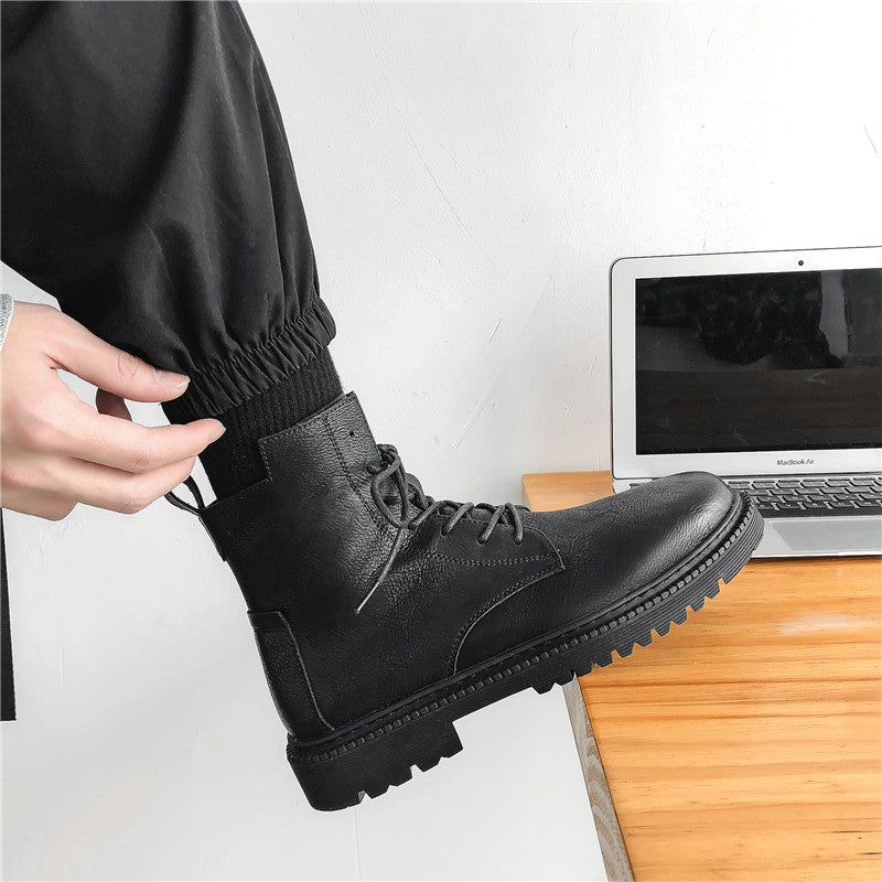 Martin Korean British Ankle Thick Bottom Boots