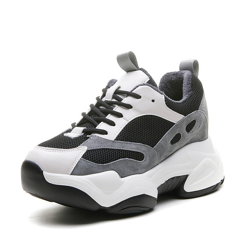 Women's Dad Autumn Versatile Hidden Platform Leisure Men's Shoes