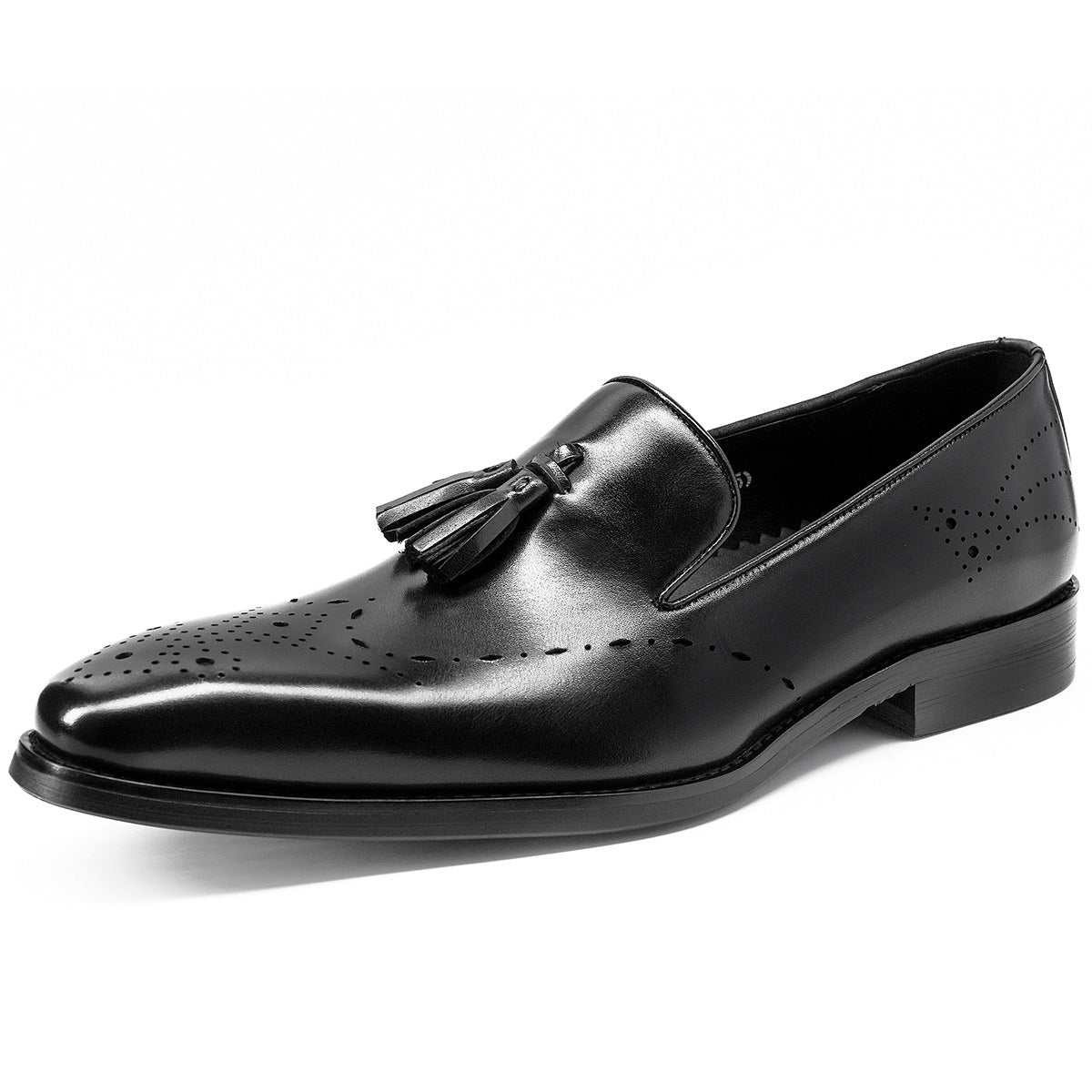 Men's Quality Korean Style Tassel Cowhide British Men's Shoes