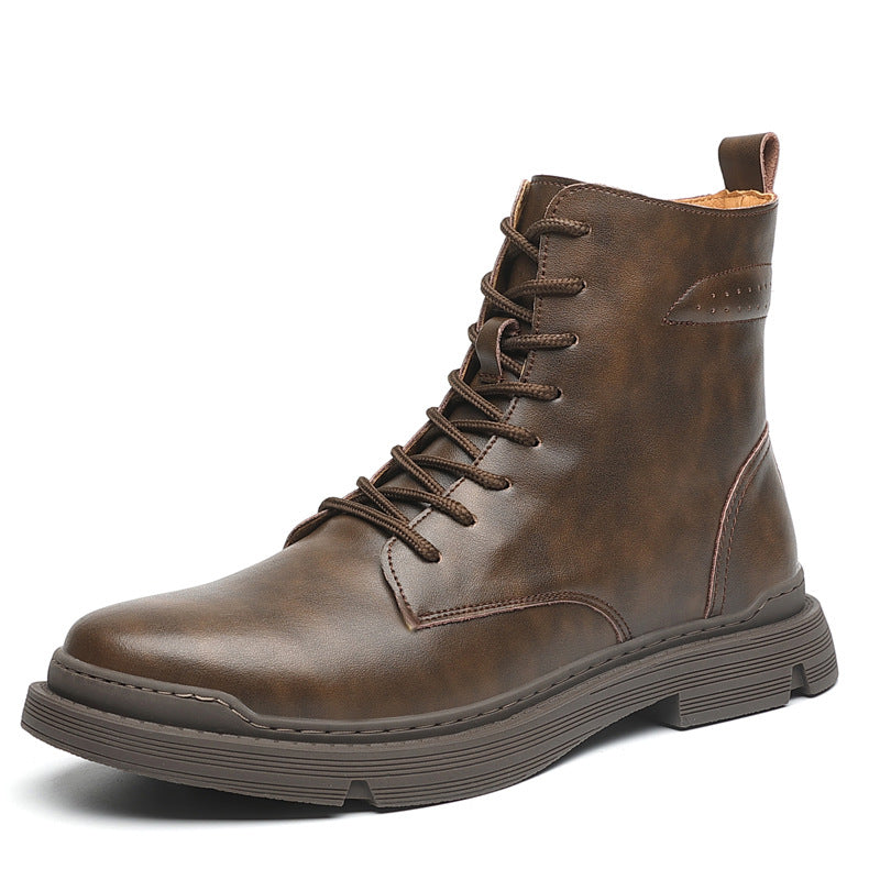 Men's High Top British Style Plus Veet Boots