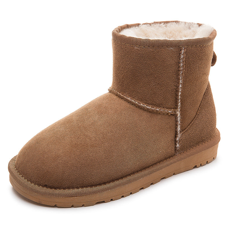 Women's Fur Short Winter Warm Thickening Wool Snow Boots