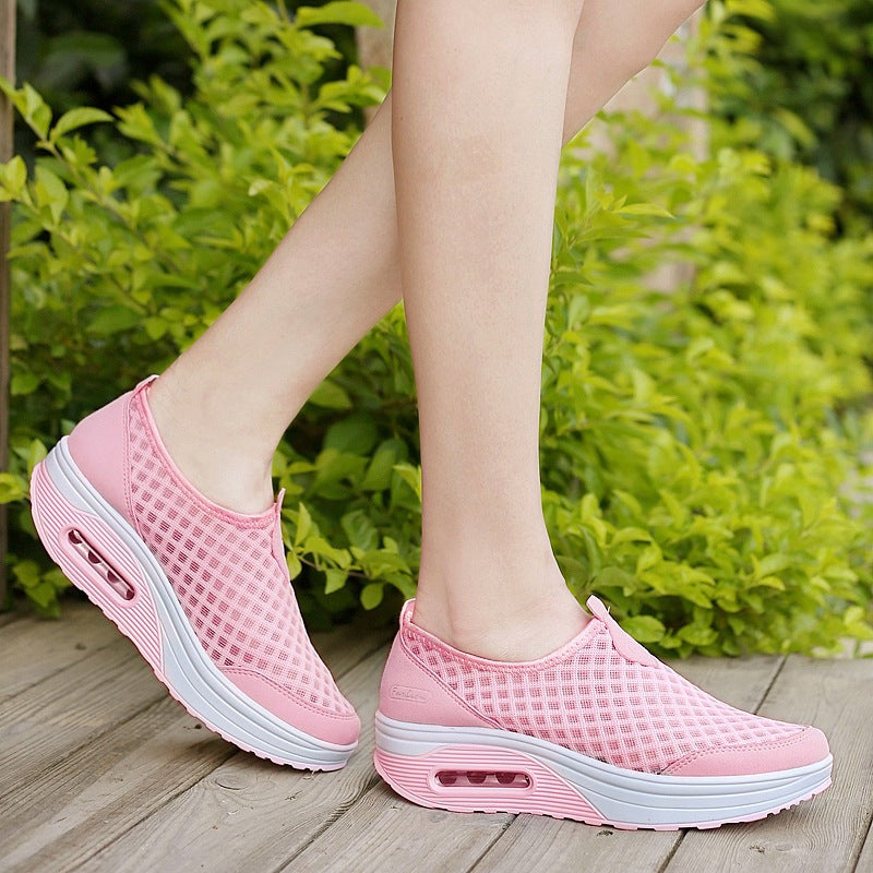 Women's Autumn Rocking Air Cushion Mesh Sports Casual Shoes