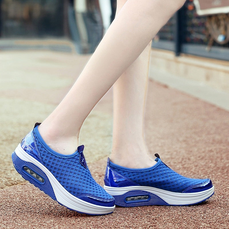 Women's Autumn Rocking Air Cushion Mesh Sports Casual Shoes