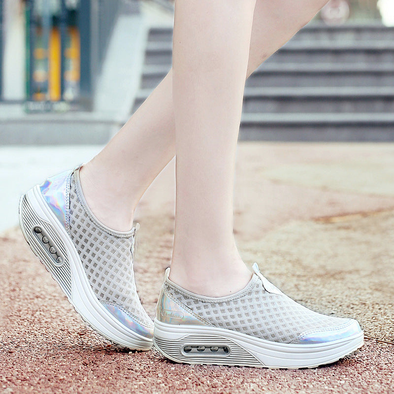 Women's Autumn Rocking Air Cushion Mesh Sports Casual Shoes