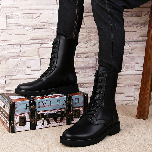 Men's Outdoor Extra Large Size Tooling Big Boots