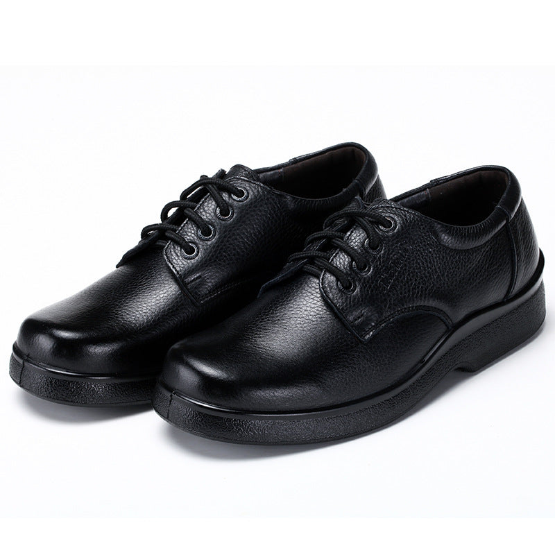 Men's Daily Cowhide Business Thick-soled Soft Hotel Casual Shoes