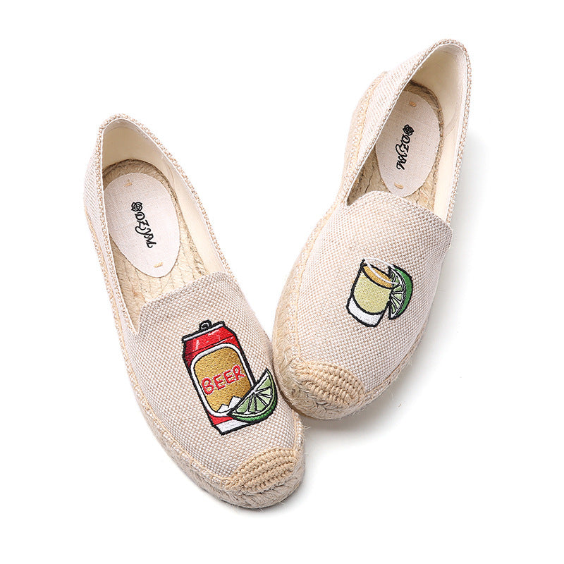Women's Fisherman Lazy Slip-on Creative Platform Flat Casual Shoes