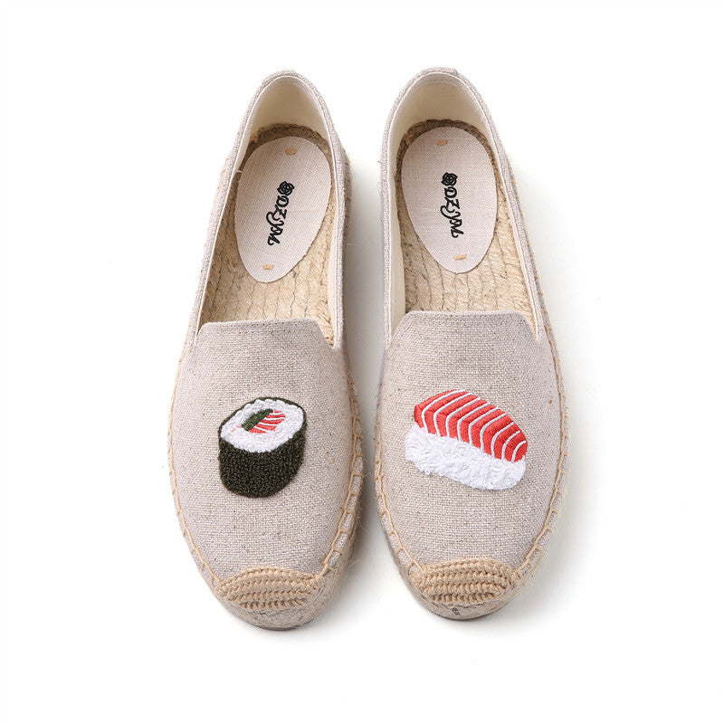 Women's Fisherman Lazy Slip-on Creative Platform Flat Casual Shoes
