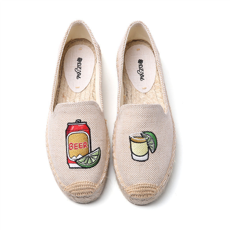 Women's Fisherman Lazy Slip-on Creative Platform Flat Casual Shoes