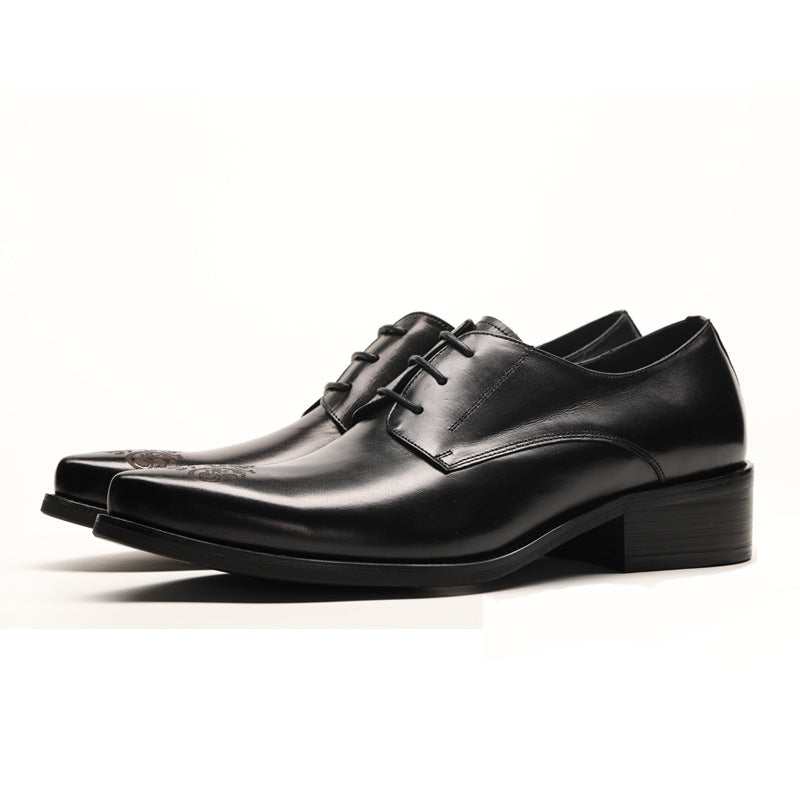 Men's Pumps Pointed Toe Business Formal Wear Leather Shoes
