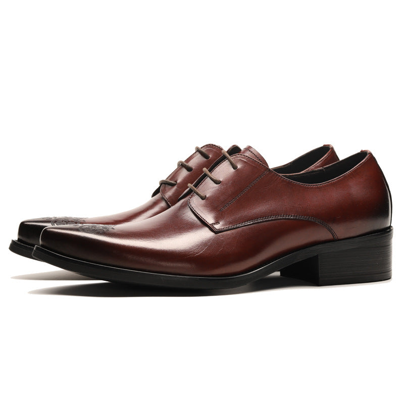 Men's Pumps Pointed Toe Business Formal Wear Leather Shoes