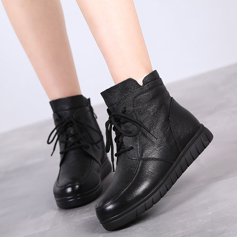 Mother's Fur Integrated Warm Thickened Wool Women's Shoes