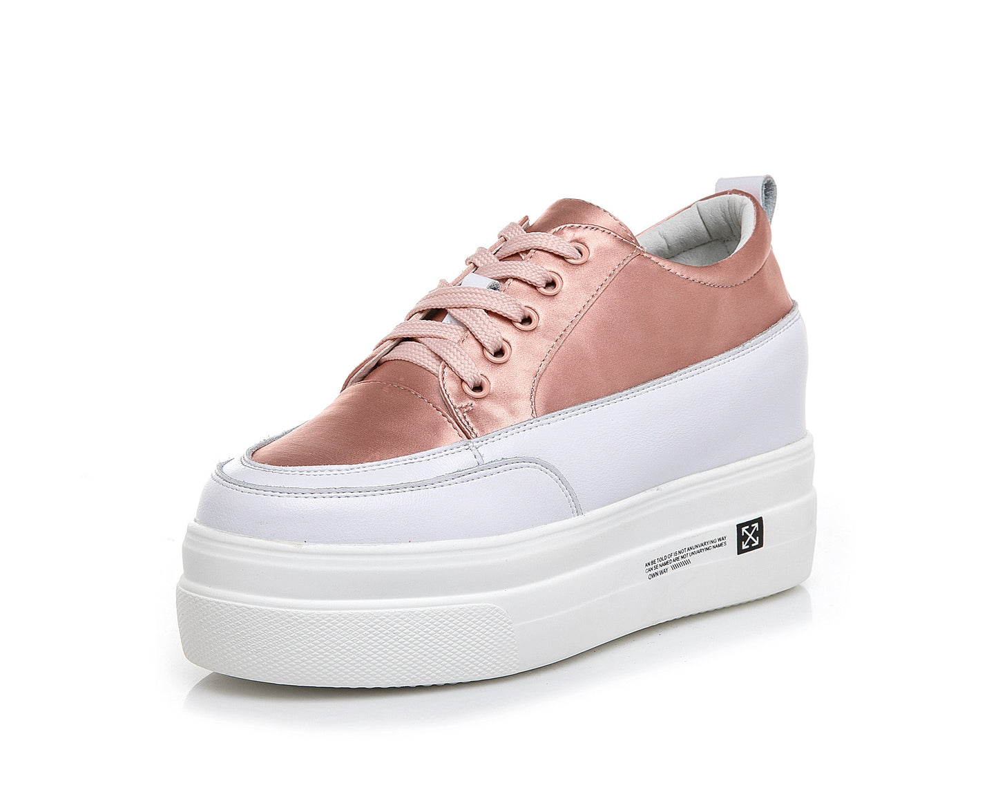 Women's White Korean Height Increasing Insole Small Size Women's Casual Shoes