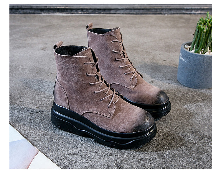 Women's Fleece Lined Thermal Matte Hight Increasing Boots