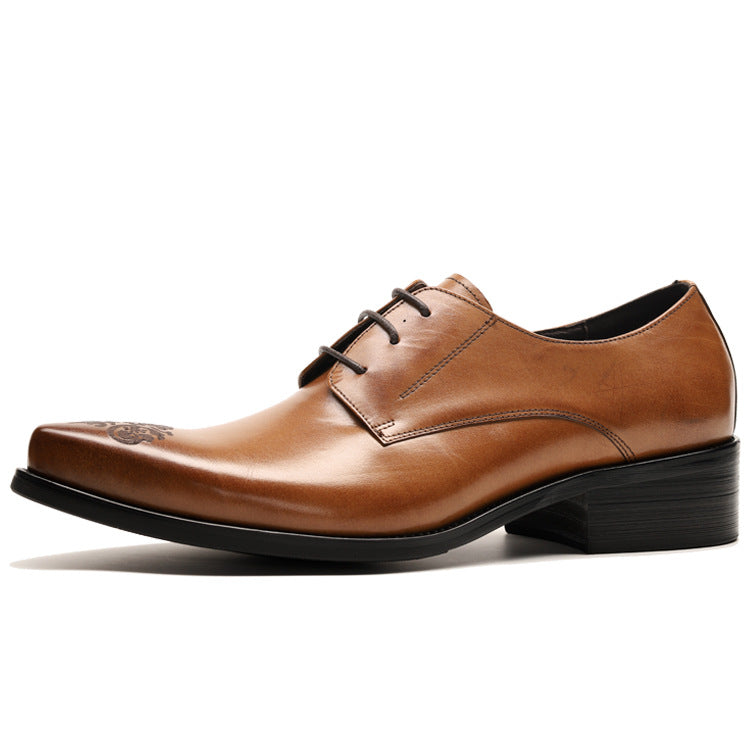 Men's Pumps Pointed Toe Business Formal Wear Leather Shoes