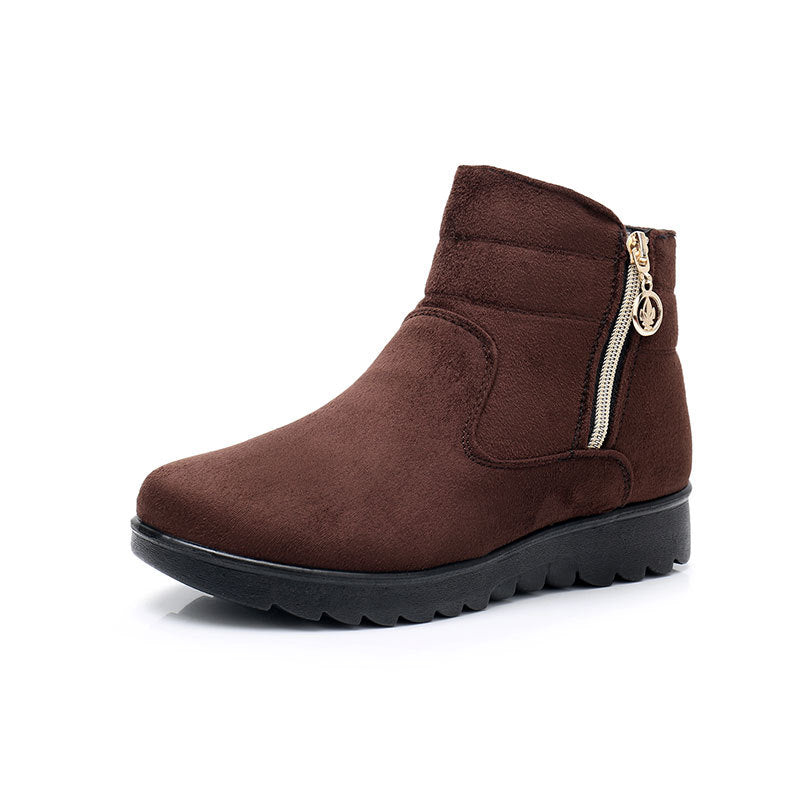 Warm Mother's Cotton Fleece-lined Thick Soft Women's Shoes