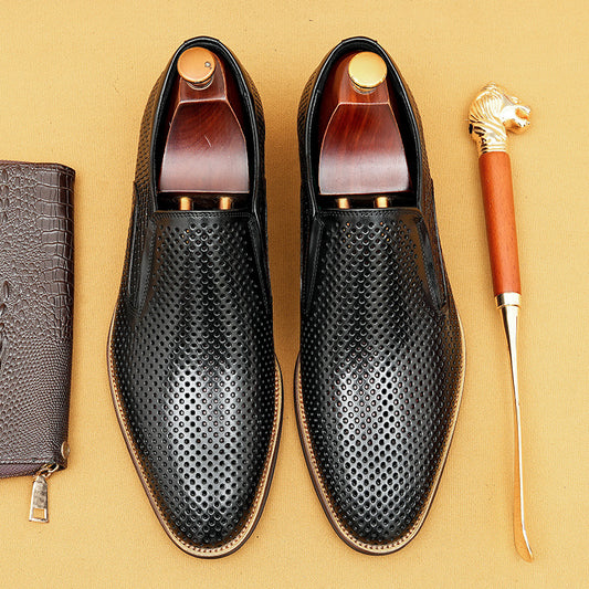 Men's Out Summer Slip-on Business Soft Sole Leather Shoes