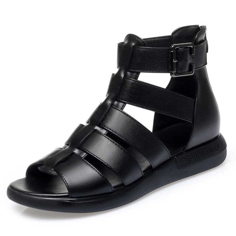 Women's Genuine Mesh Flat Low Plus Size Sandals