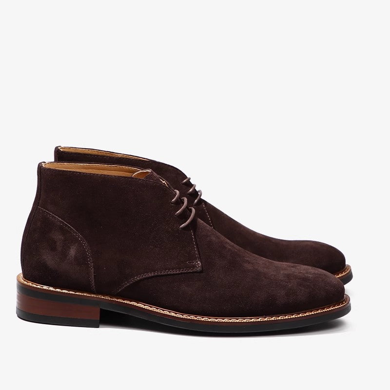 Men's Dr. Martens British Style Genuine Desert Soft Short Fashionable Frosted Men's Casual Leather Shoes