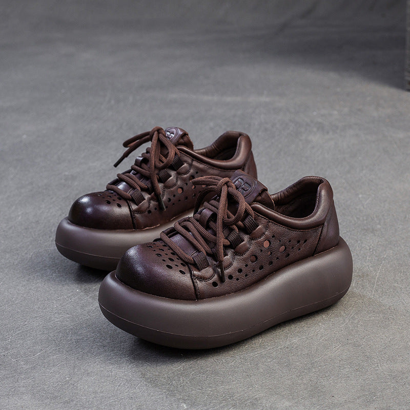 Women's Bottom British Style Single-layer First Layer Women's Casual Shoes