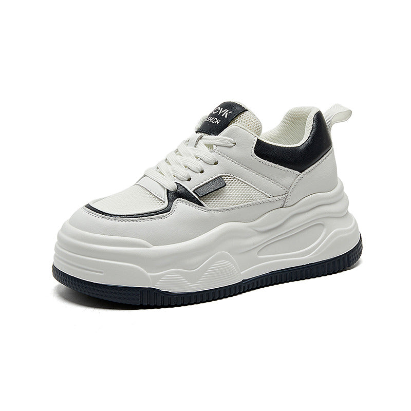 Women's & Men's Dad Platform Height Increasing White For Men's Shoes