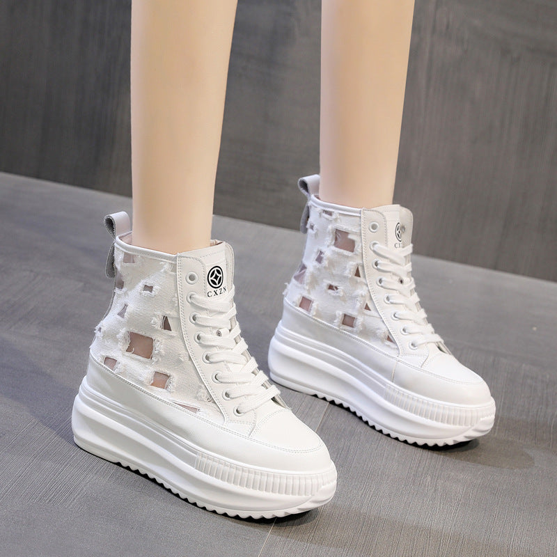 Women's Short Thin Dr. Martens Thick Bottom Casual Shoes
