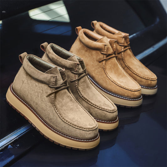 Men's Martin Leisure British Style Sheepskin Vintage Men's Shoes