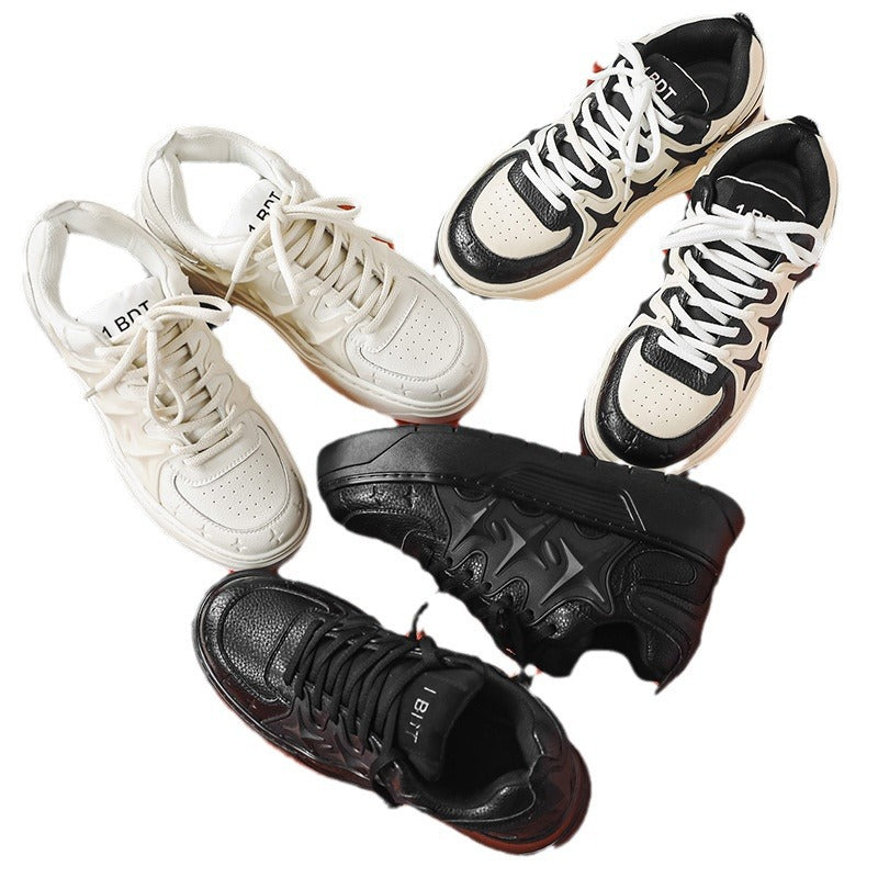 Men's Thick Sole Increased Skateboard National Fashion Sneakers