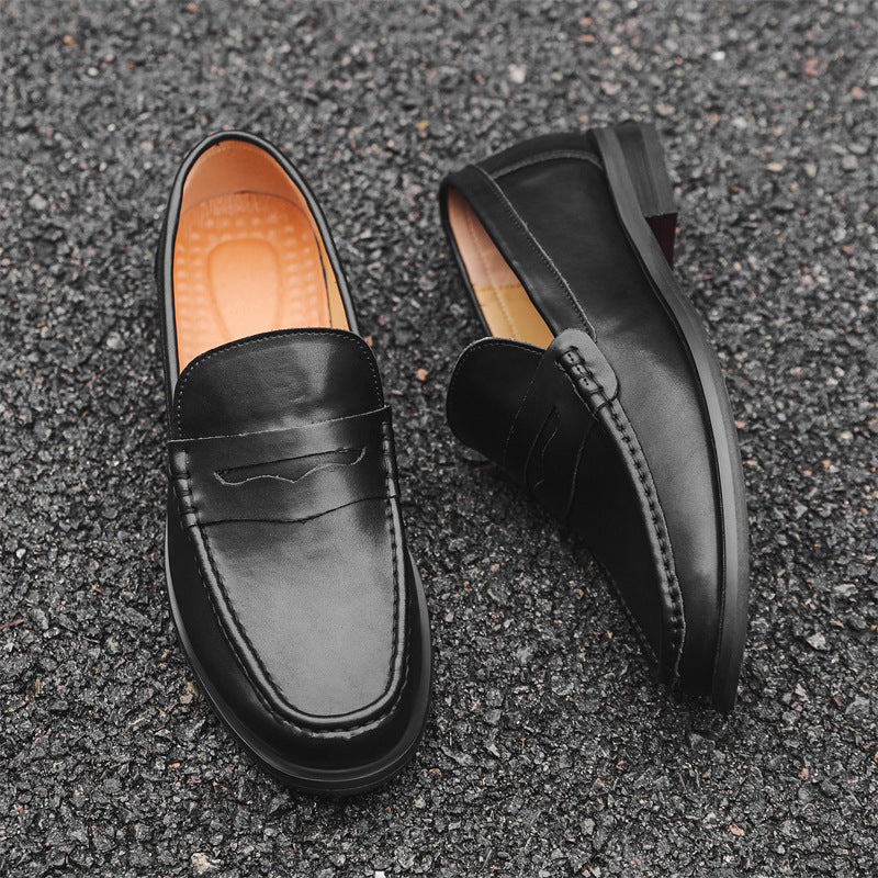 Men's Beautiful Slip-on Business Soft Bottom Leather Shoes