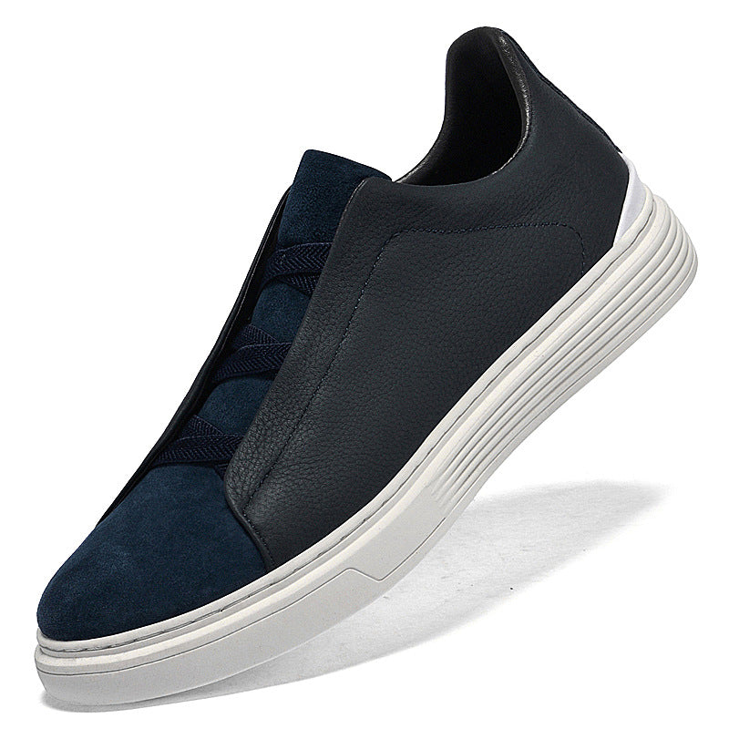 Men's Top Layer Cowhide Plus Size Small Leather Shoes