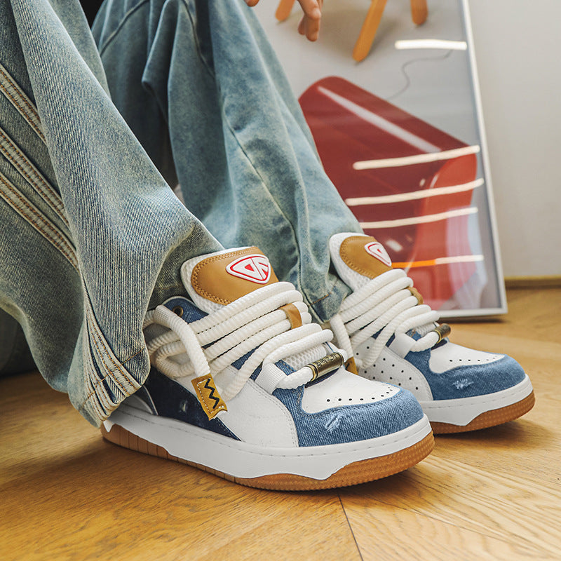 Women's & Men's Niche Denim Bread Summer Lovers Versatile Sneakers