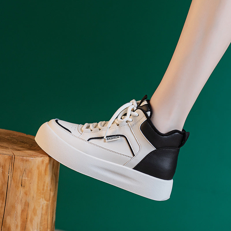 Women's & Men's Size One Daddy White Fleece-lined Flat Sneakers
