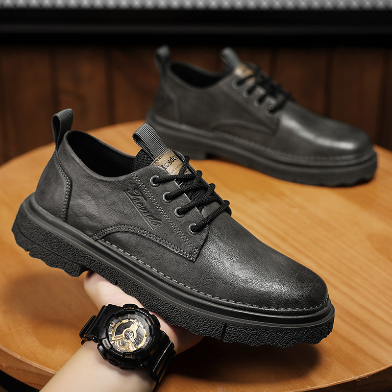 Men's Martin Autumn Retro British Style Increased Leather Shoes