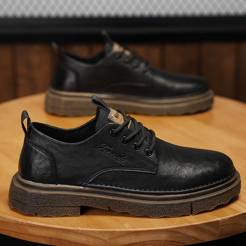 Men's Martin Autumn Retro British Style Increased Leather Shoes