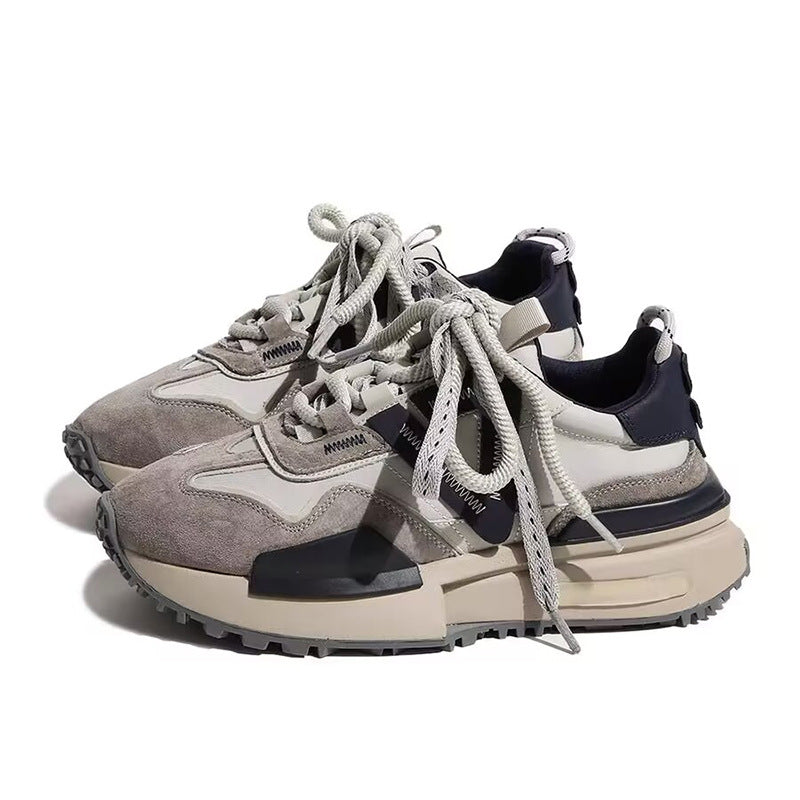 Women's White For Female Platform Height Increasing Sneakers