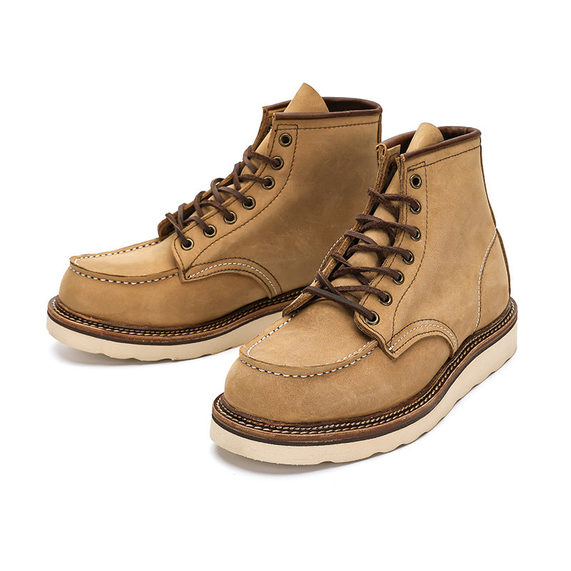 Men's American Retro Desert Duck Hunting Motorcycle Boots