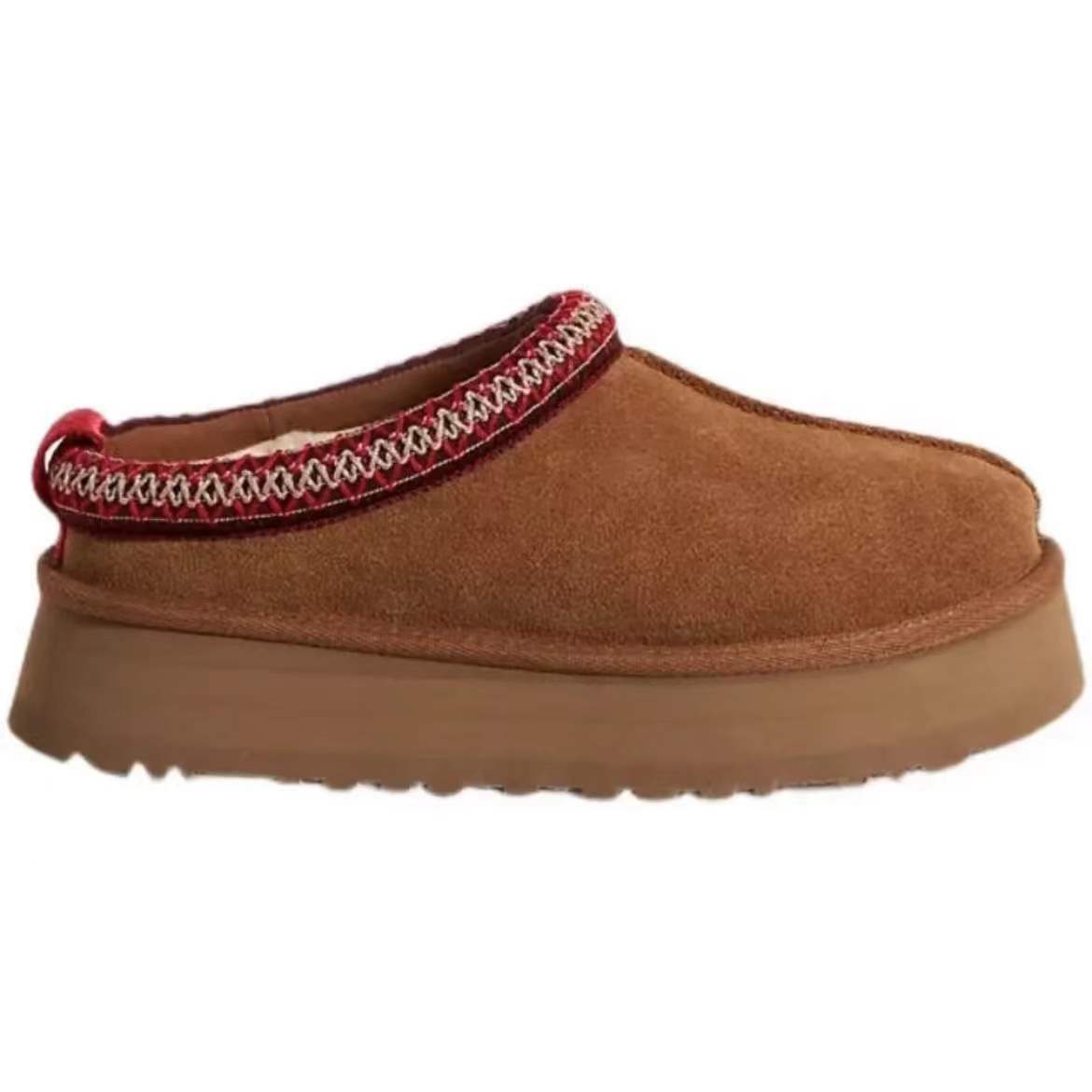Women's Fur Integrated Ethnic Style Low-cut Platform Women's Shoes
